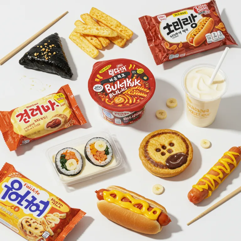 Korean convenience store snacks